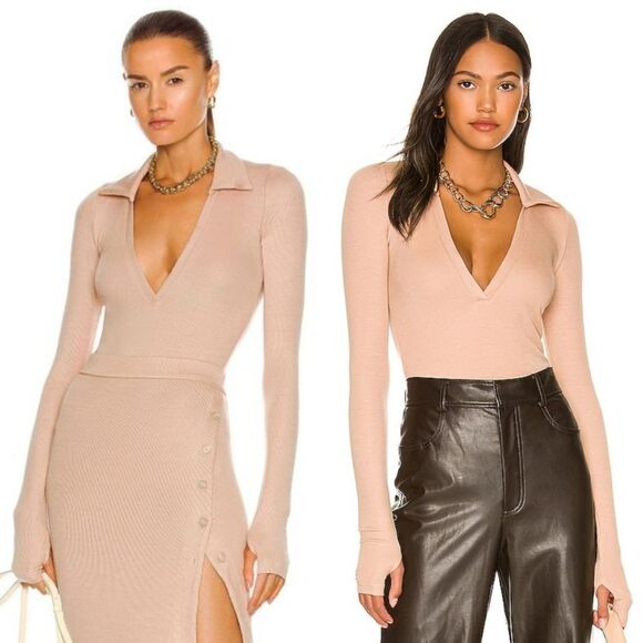 NWT ALIX NYC, monterey bodysuit in fawn, Revolve - Picture 2 of 12